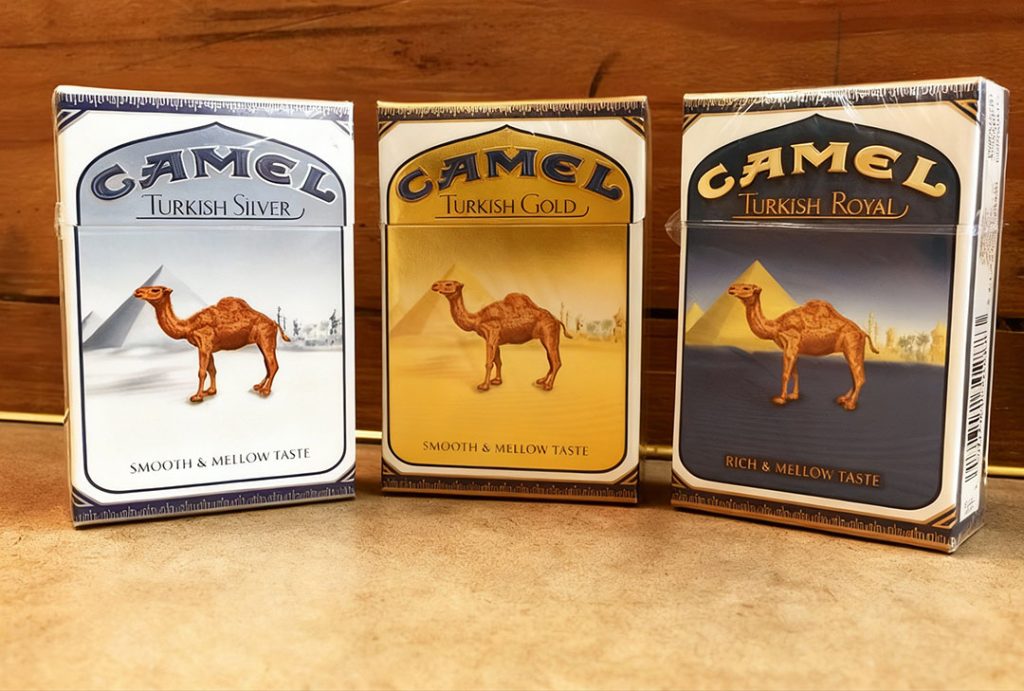 Camel Turkish Silver, Gold & Royal packs stocked at local head shop cigarettes Camel near Howellville Houston